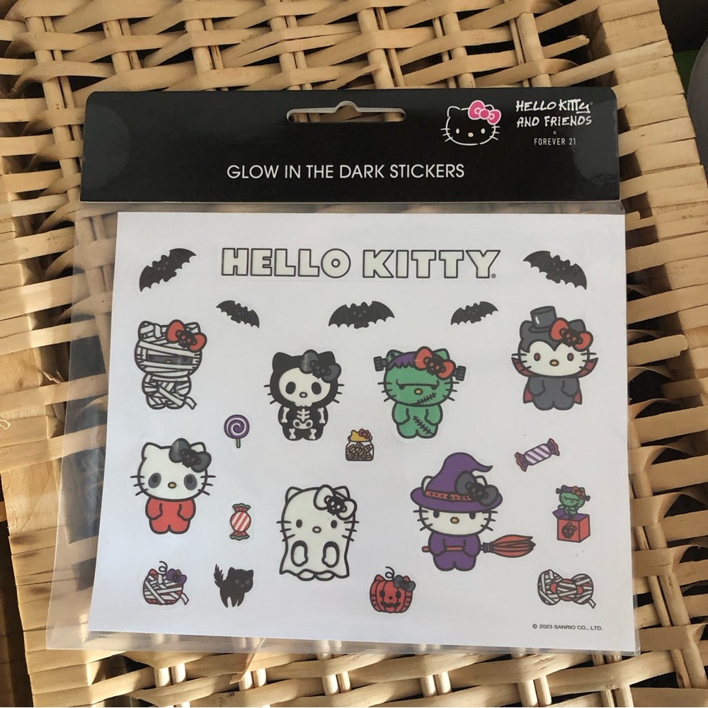 Forever 21 Hello kitty glow in the dark stickers